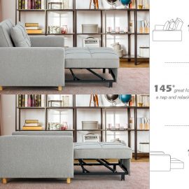 Single Seater Folding Sofa Cum Bed Modern Bedroom Living Room Multifunctional
