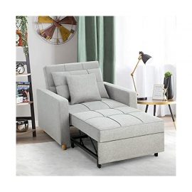 Single Seater Folding Sofa Cum Bed Modern Bedroom Living Room Multifunctional Sofa Bed