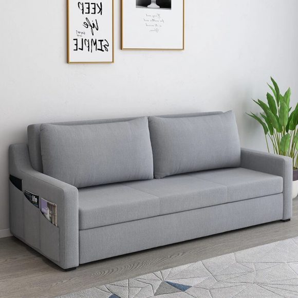 Modern 3 Step Folding Sofa Cum Bed For Small Apartment Area