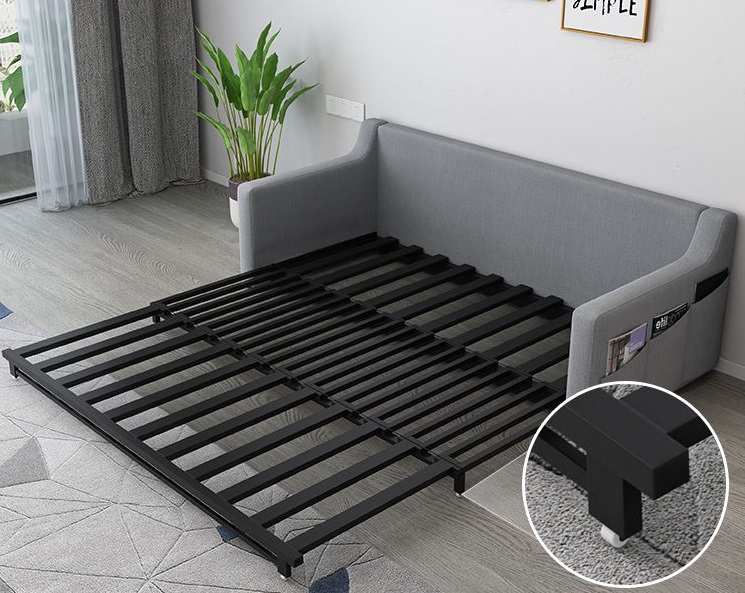 Modern 3 Step Folding Sofa Cum Bed For Small Apartment Area