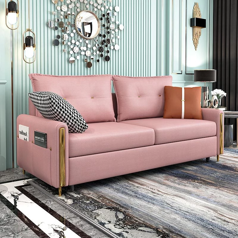 Purpose Folding Sofa Bed Leather Art Luxury